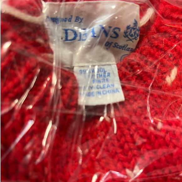 Vintage Deans Of Scotland Wool Christmas Sweater Womens Size Large - Picture 5 of 5